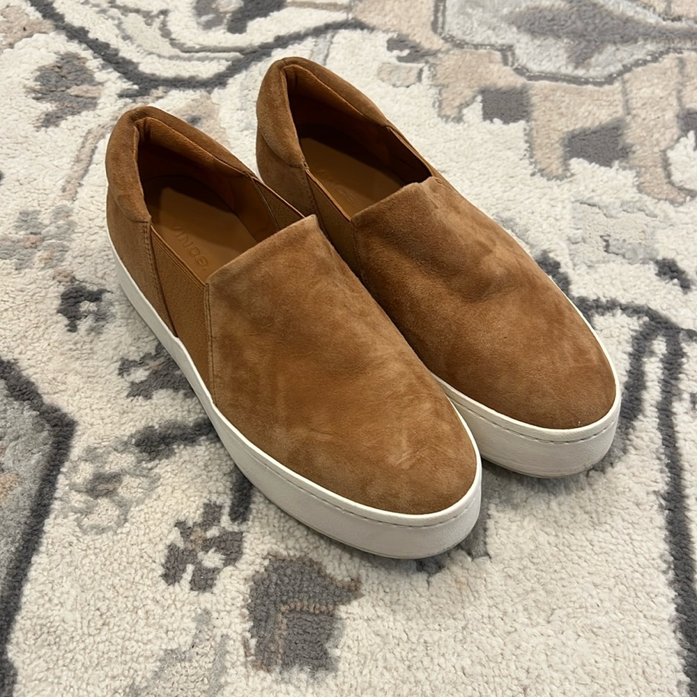 Vince Camel Suede Slip on Sneakers 7.5